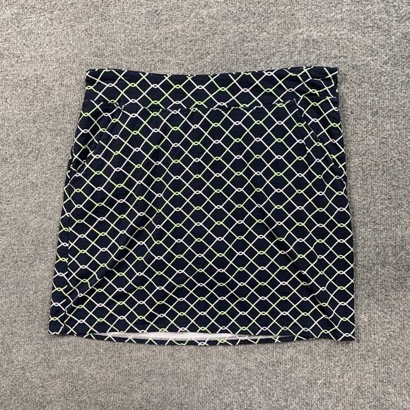 Nivo NVO Skort Womens S Small Navy Green Stretch Mesh Shorts Performance Golf - Picture 2 of 13